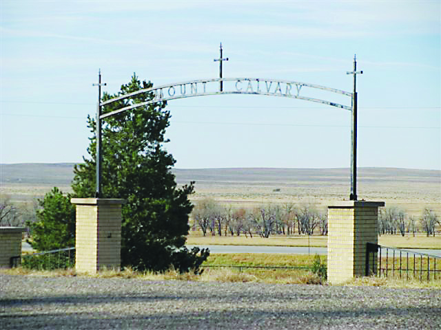 Mt Calvary Cemetery entrance photo - edit