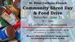 Community Shred Day and Food Drive