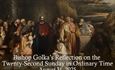 Bishop Golka's Reflection on the Twenty-Second Sunday in Ordinary Time