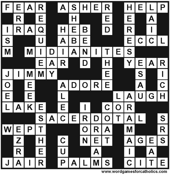 SEPT/OCT 2025 PUZZLE ANSWERS