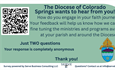 The Diocese of Colorado Springs wants to hear from YOU!