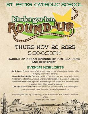 St. Peter Catholic School Kindergarten Roud-Up
