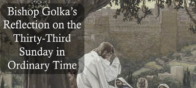 Bishop Golka's Reflection on the Thirty-Third Sunday in Ordinary Time