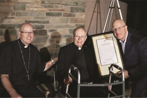 A Well-Deserved Honor: Catholic Foundation recognizes Bishop Emeritus Hanifen as its first Honorary Steward