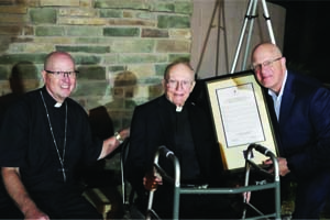 A Well-Deserved Honor: Catholic Foundation recognizes Bishop Emeritus Hanifen as its first Honorary Steward