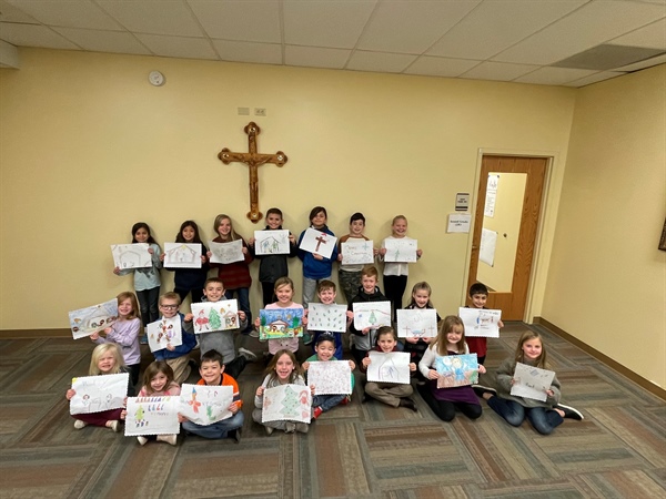 Castle Rock faith formation students bring Christmas cheer to Marian House