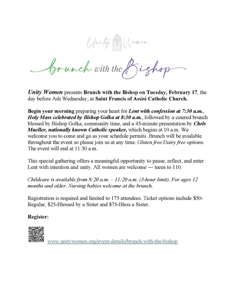 Unity Women Brunch with Bishop