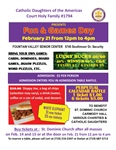 Catholic Daughters of America Annual Fun and Games Day