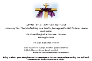Women of St. Patrick Lenten Retreat