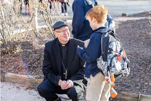 PHOTOS: Archbishop-designate Golka visits St. Vincent de Paul Catholic School in First Official Denver Visit