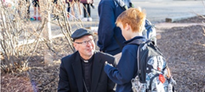 PHOTOS: Archbishop-designate Golka visits St. Vincent de Paul Catholic School in First Official Denver Visit