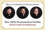 Archbishop Golka will ordain three men to the priesthood on June 6 at 10 a.m. at Holy Apostles Parish
