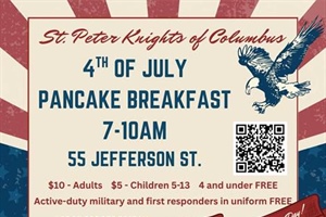 St. Peter Knights of Columbus July 4th Pancake Breakfast