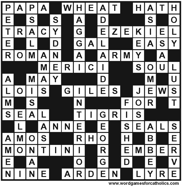 JUNE 2026 PUZZLE ANSWERS