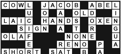AUGUST 2026 PUZZLE ANSWERS