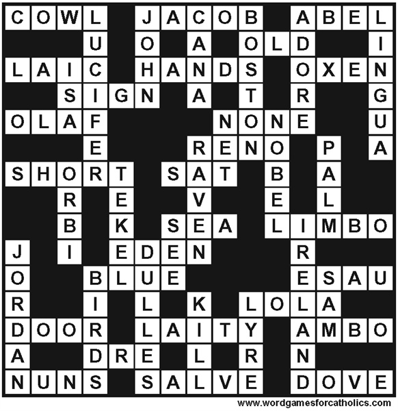 AUGUST 2026 PUZZLE ANSWERS