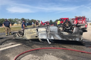 Miracle on I-80: Couple involved in fiery traffic accident attribute survival to Divine Mercy