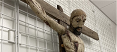 Going Home - Diocese plays role in arranging return of 200-year-old crucifix to Mexico