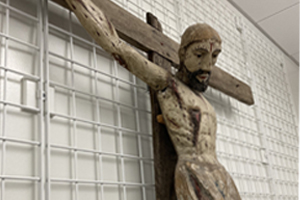 Going Home - Diocese plays role in arranging return of 200-year-old crucifix to Mexico