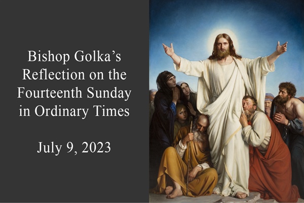 Bishop Golka's Reflection on the Fourteenth Sunday on Ordinary Time