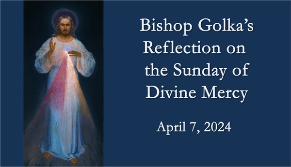 Bishop Golka's Reflection on the Sunday of Divine Mercy