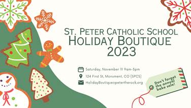 Holiday Boutique at St. Peter Catholic School