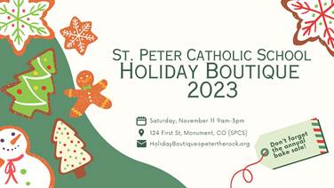 Holiday Boutique at St. Peter Catholic School
